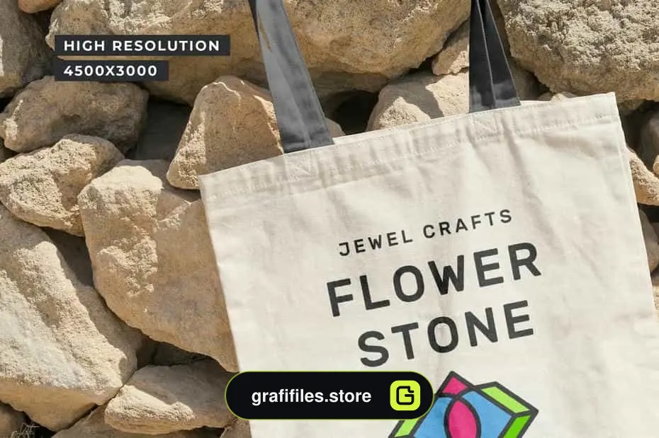 موکاپ ساک دستی Canvas Tote Bag Mockups Pack Vol. 3