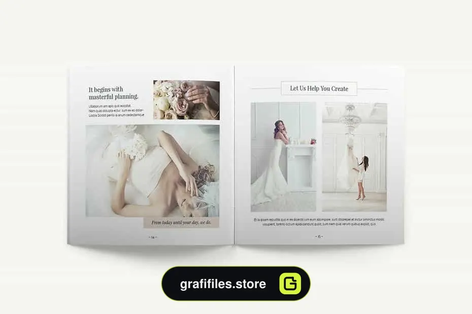 قالب ایندیزاین لوک بوک Cara Lookbook Template