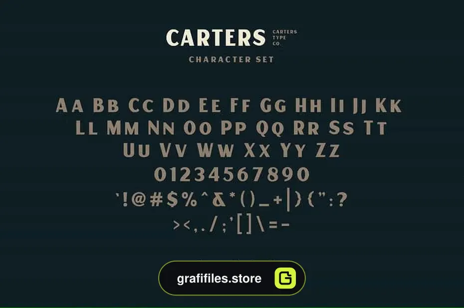 دانلود فونت انگلیسی Carter Layered - 4 فونت انگلیسی Carter Layered