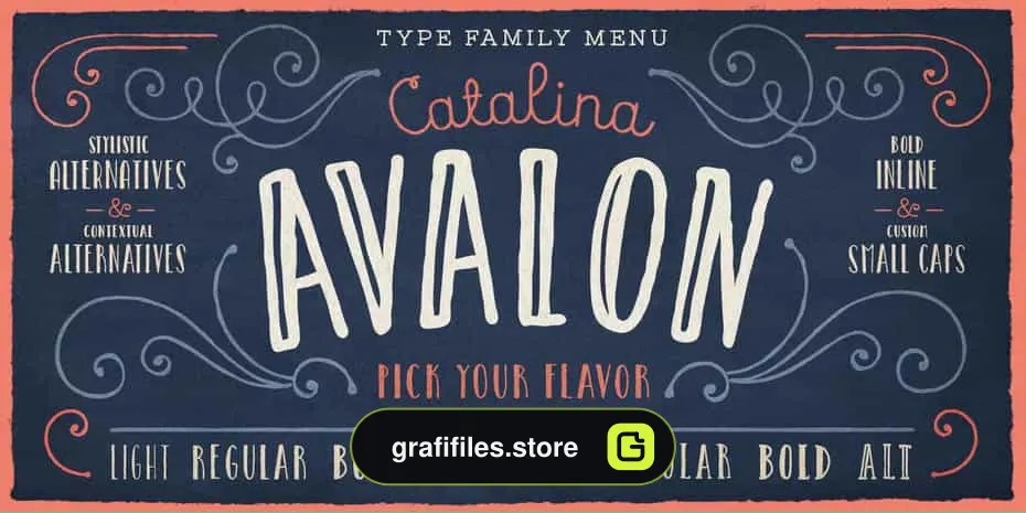 فونت انگلیسی Catalina Avalon
