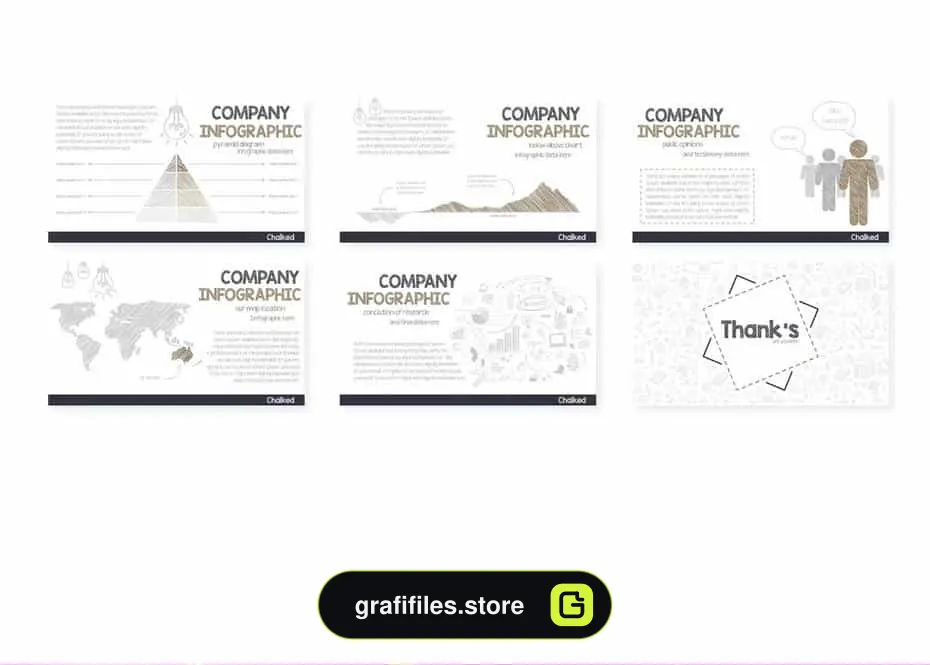 قالب پاورپوینت Chalked - Powerpoint Templates