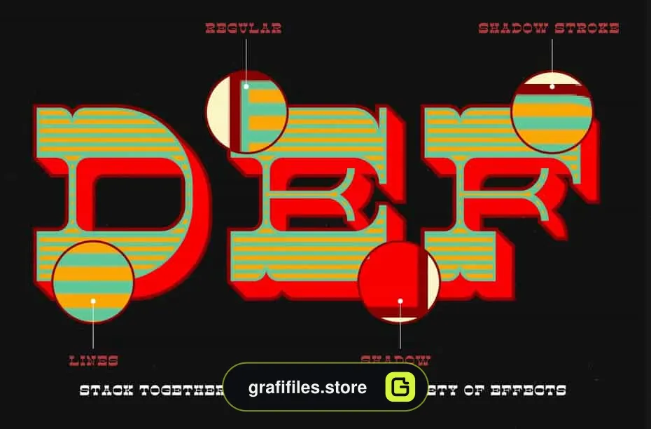 فونت انگلیسی Circus Freak Font