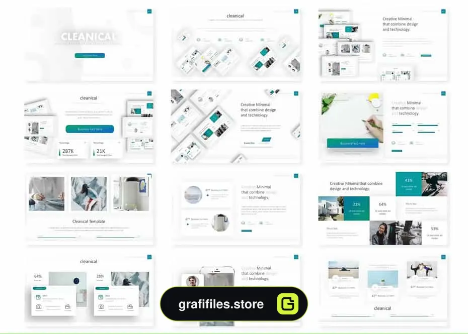 قالب پاورپوینت Cleanical Powerpoint Template