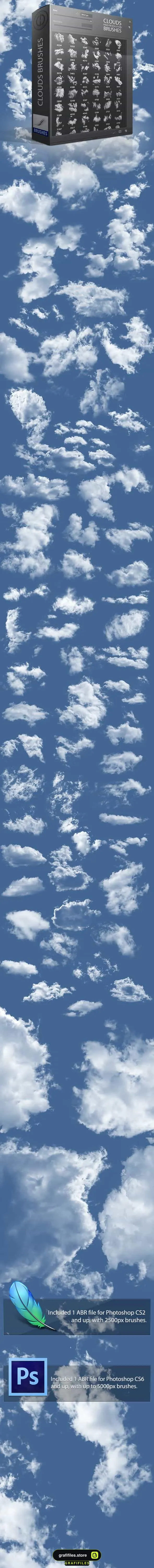 براش ابر فتوشاپ Clouds Brushes 2 - 1