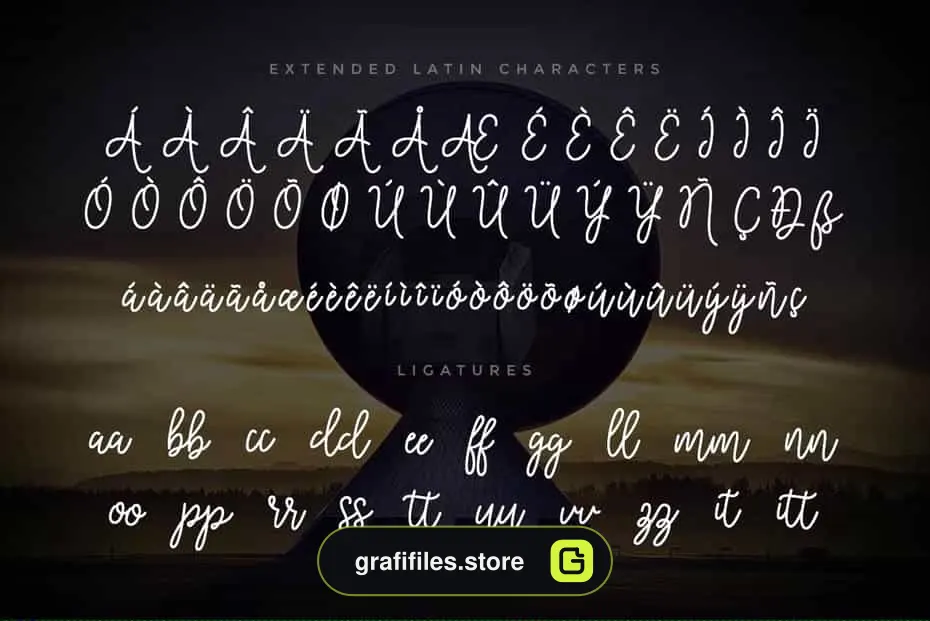 فونت انگلیسی Cosmodrome Monoline Script Font