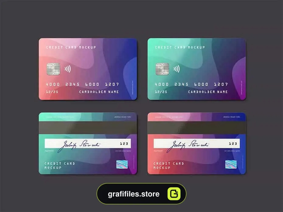 موکاپ کارت اعتباری Credit Card - 18