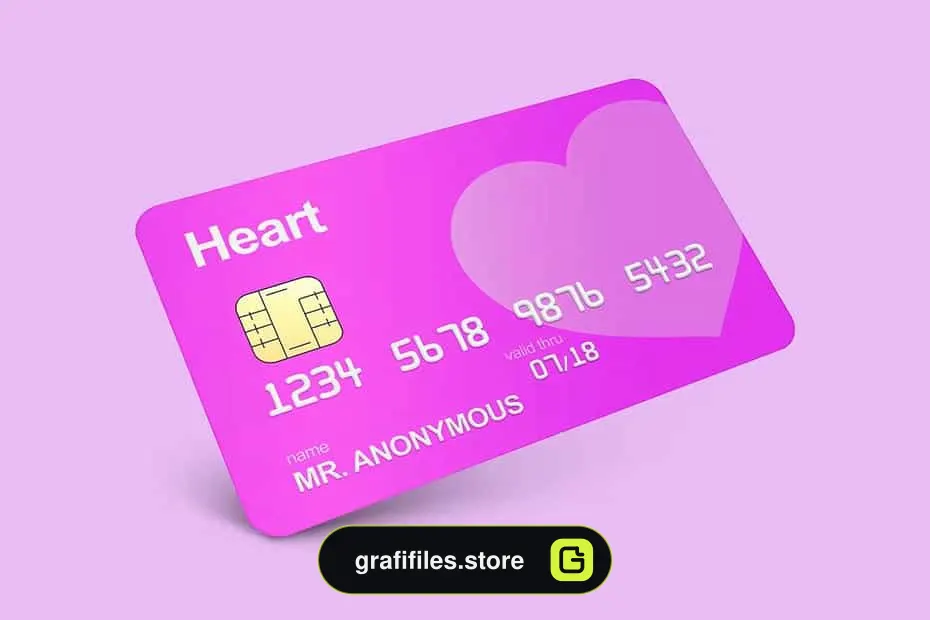 موکاپ کارت اعتباری Credit & Debit Card Mockup