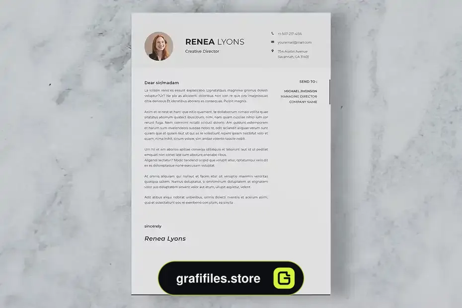 قالب ایندیزاین رزومه CV Resume Indesign Template - 5