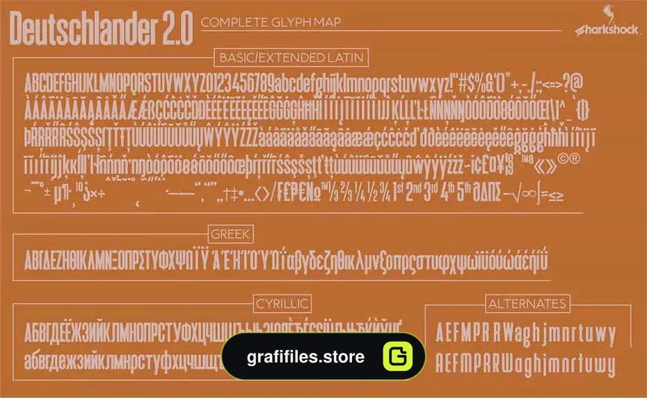 فونت انگلیسی Deutschlander - 1