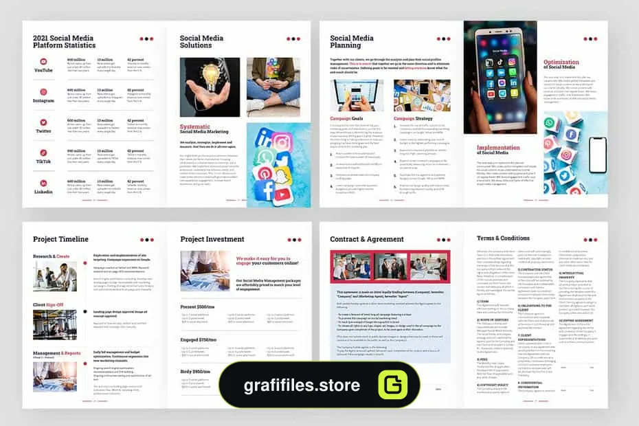 دانلود قالب آماده ورد پروپوزال بازاریابی دیجیتال Digital Marketing Proposal Ms Word / PPT - 6 قالب آماده ورد پروپوزال بازاریابی دیجیتال - 5