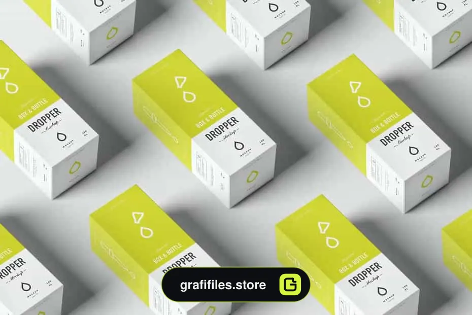 موکاپ قطره چکان Dropper Bottle Mock-Up