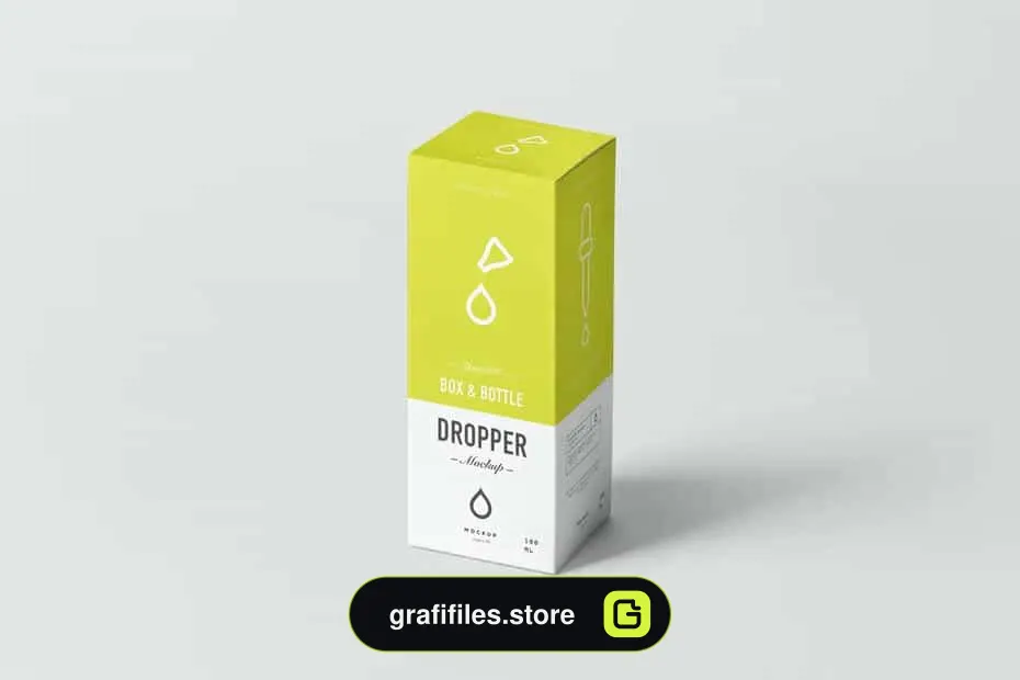 موکاپ قطره چکان Dropper Bottle Mock-Up