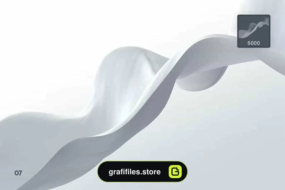 براش پارچه فتوشاپ Elegant Wavy Cloth Photoshop Brushes - 13