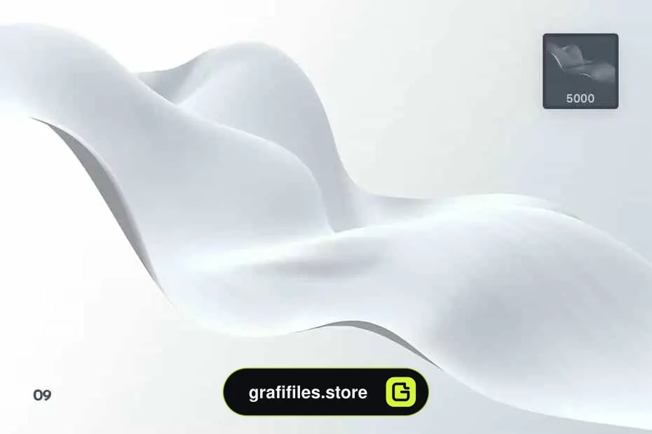 براش پارچه فتوشاپ Elegant Wavy Cloth Photoshop Brushes - 17