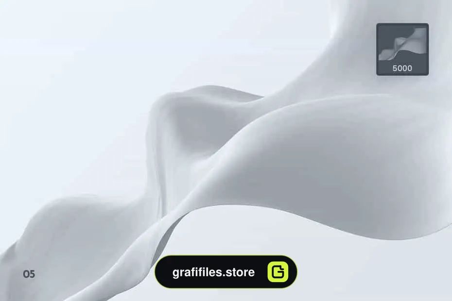 براش پارچه فتوشاپ Elegant Wavy Cloth Photoshop Brushes - 9