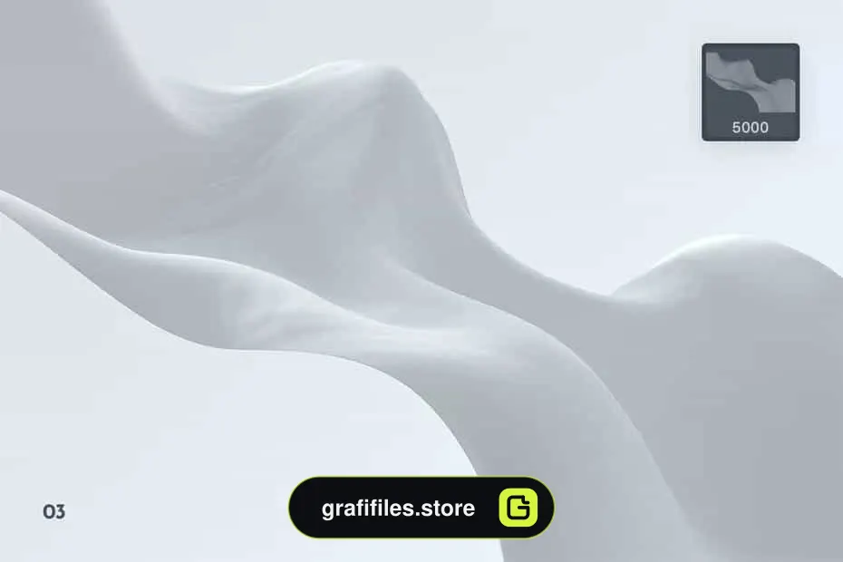براش پارچه فتوشاپ Elegant Wavy Cloth Photoshop Brushes - 5