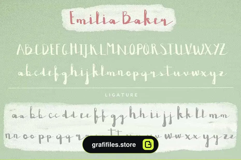 فونت انگلیسی Emilia Baker - 3