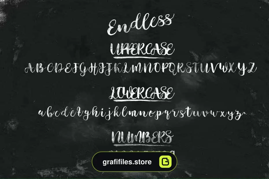 فونت انگلیسی Endless Script