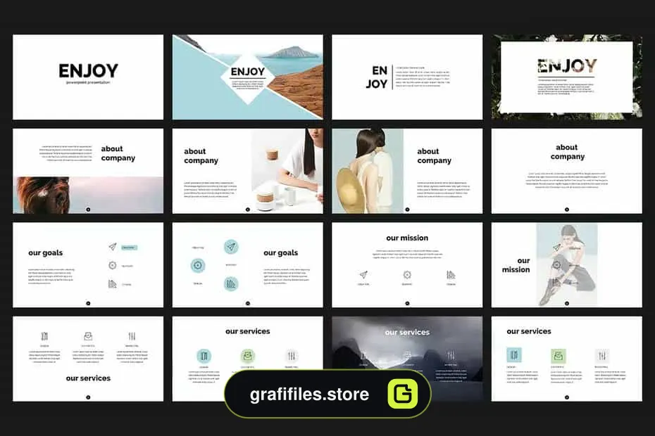 قالب پاورپوینت Enjoy PowerPoint Template