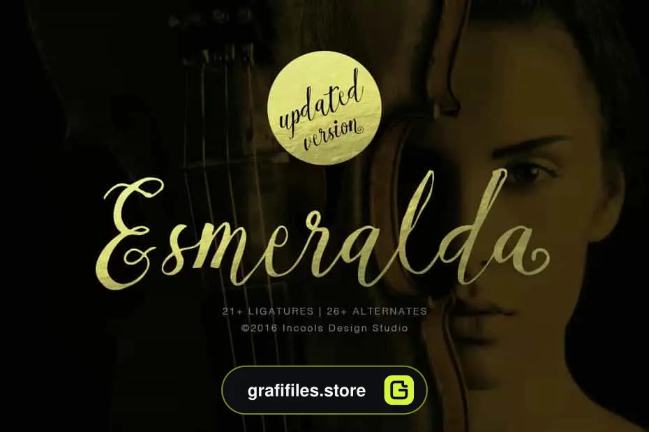 فونت انگلیسی Esmeralda