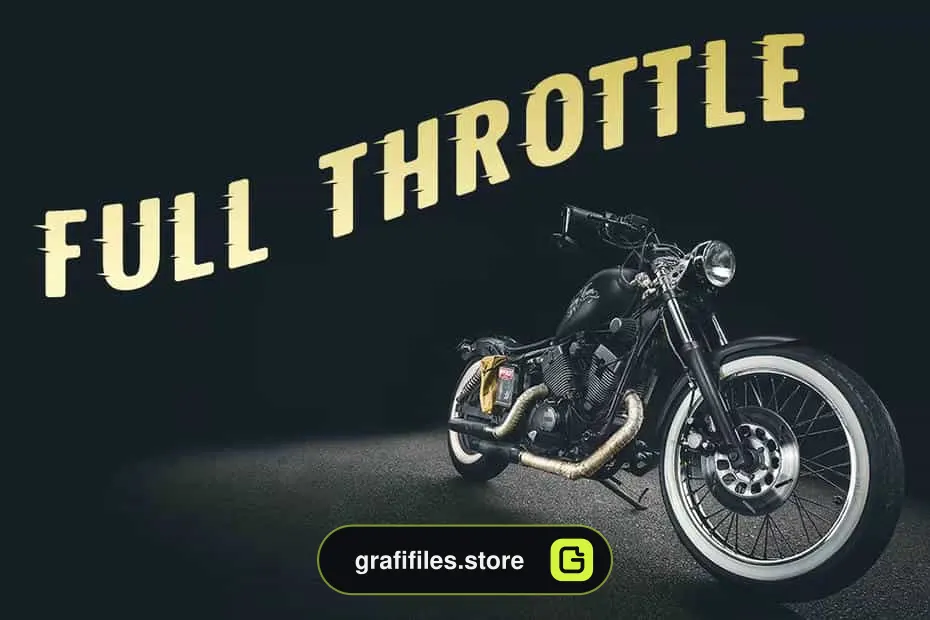 فونت انگلیسی Fast Track - A Speedy Display Font