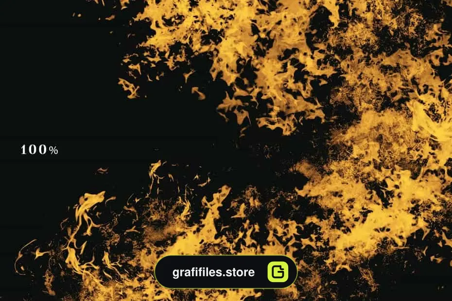 افکت آتش روی عکس و تصاویر Fire Overlays