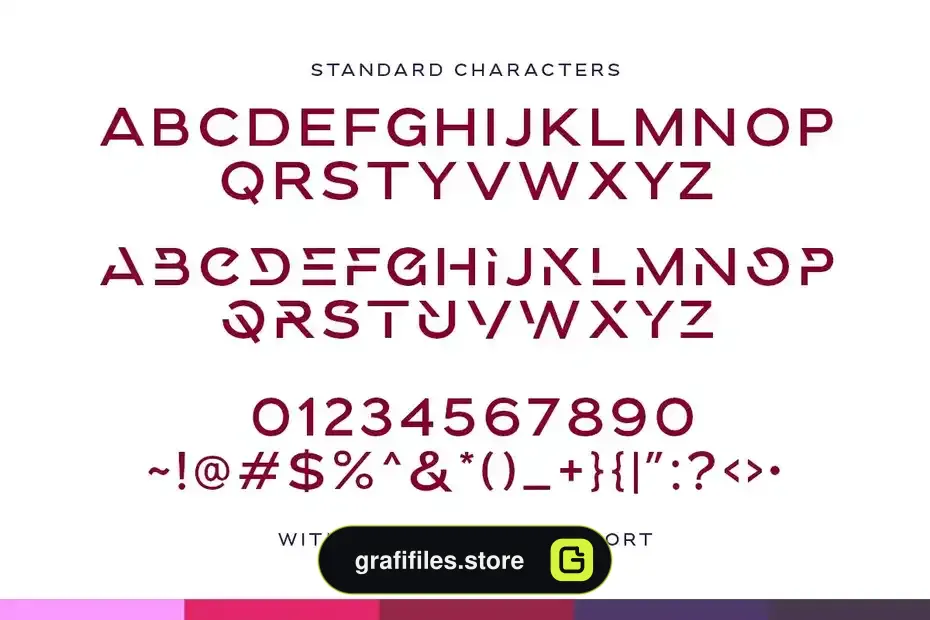 فونت انگلیسی Fireside - Sharp Logo Font - 3