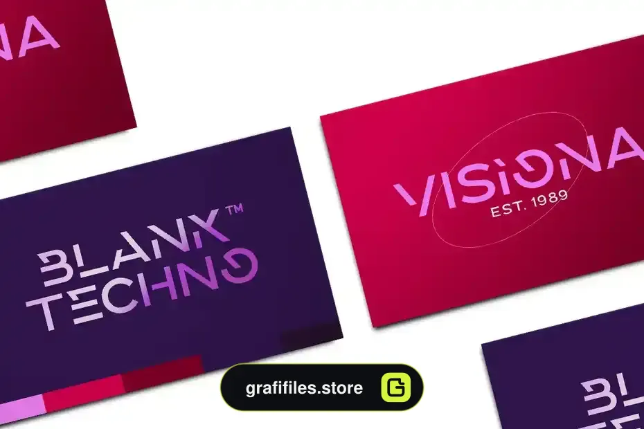 فونت انگلیسی Fireside - Sharp Logo Font - 9