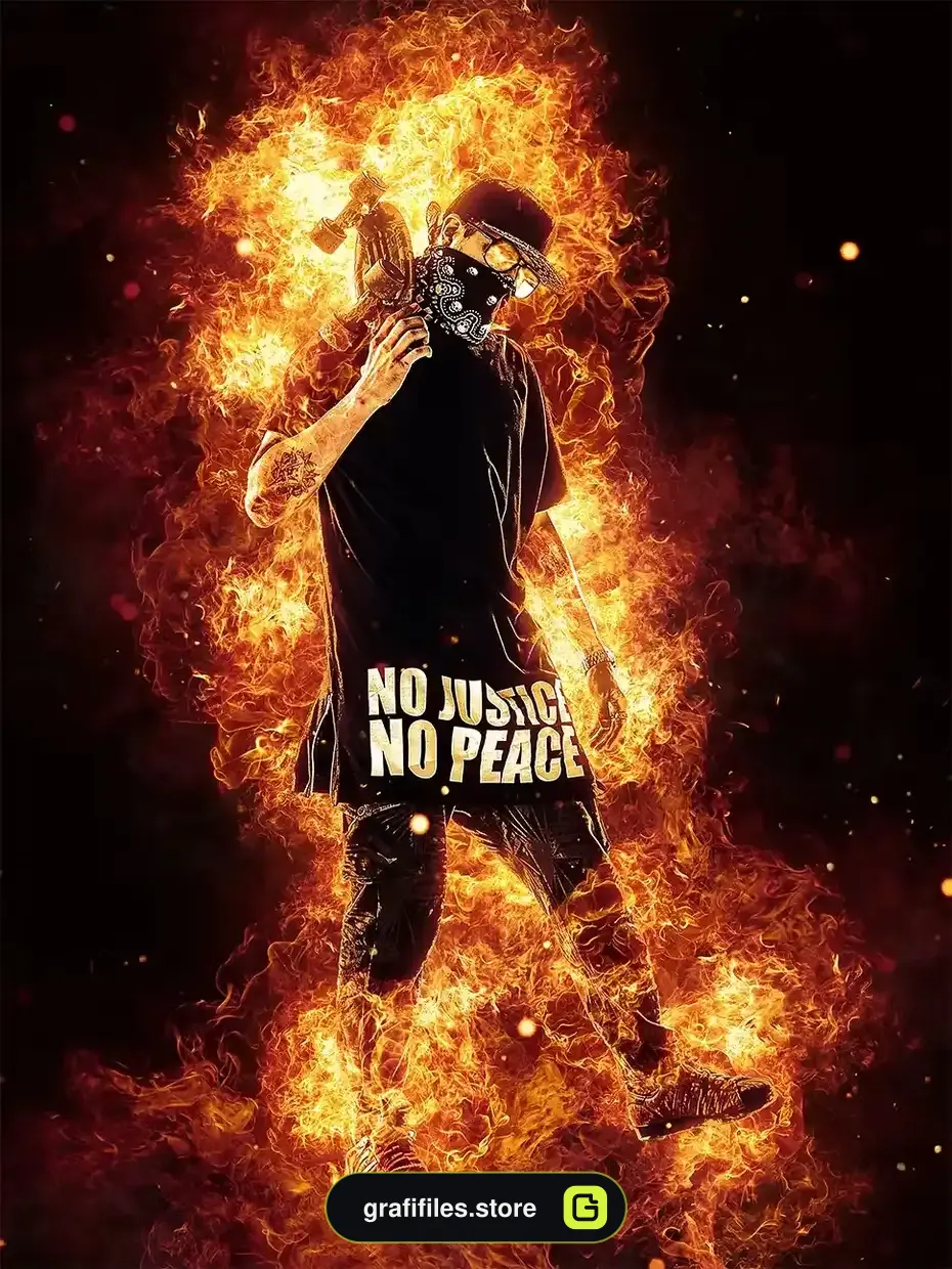 دانلود اکشن فتوشاپ ایجاد افکت شعله آتش بر روی عکس Flames Photoshop Action - 12 اکشن فتوشاپ ایجاد افکت شعله آتش بر روی عکس - 11