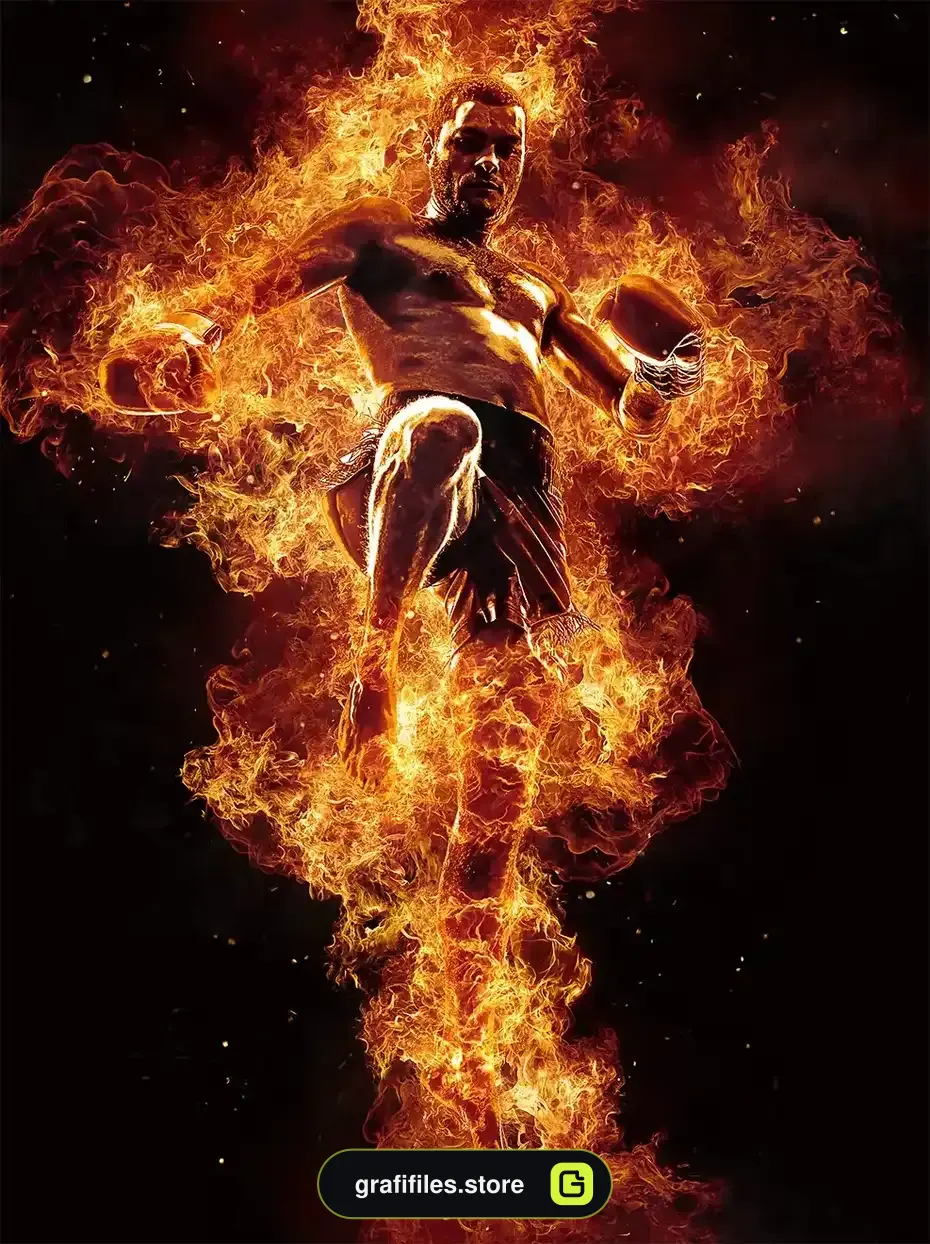 دانلود اکشن فتوشاپ ایجاد افکت شعله آتش بر روی عکس Flames Photoshop Action - 18 اکشن فتوشاپ ایجاد افکت شعله آتش بر روی عکس - 17