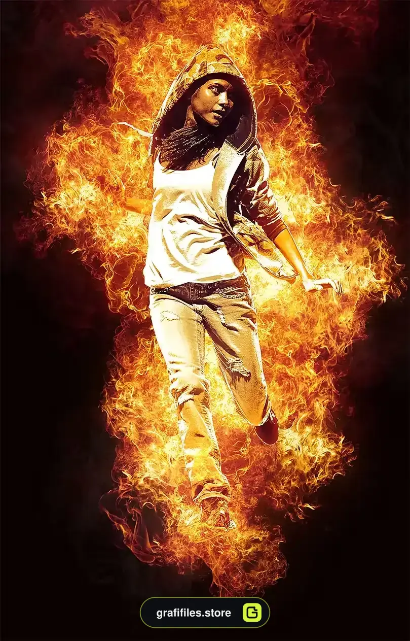 دانلود اکشن فتوشاپ ایجاد افکت شعله آتش بر روی عکس Flames Photoshop Action - 2 اکشن فتوشاپ ایجاد افکت شعله آتش بر روی عکس - 1