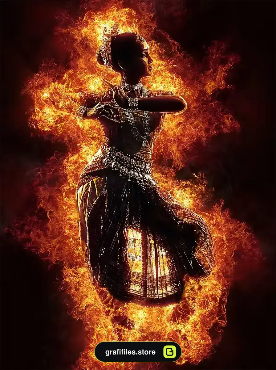 دانلود اکشن فتوشاپ ایجاد افکت شعله آتش بر روی عکس Flames Photoshop Action - 8 اکشن فتوشاپ ایجاد افکت شعله آتش بر روی عکس - 7