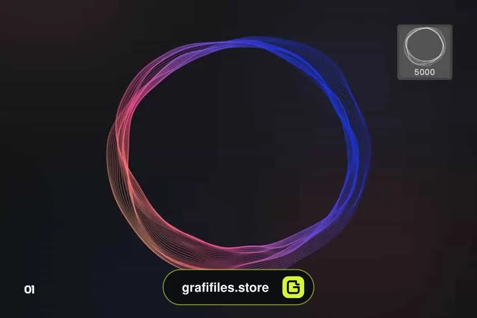 دانلود براش اشکال شناور Floating Mesh Shapes Photoshop Brushes - 2 براش اشکال شناور - 1