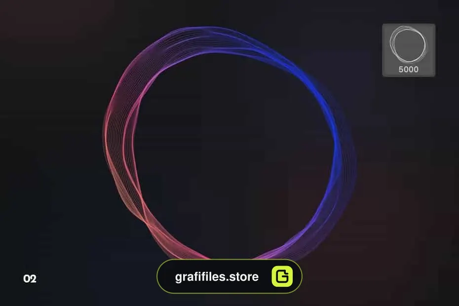 دانلود براش اشکال شناور Floating Mesh Shapes Photoshop Brushes - 4 براش اشکال شناور - 3