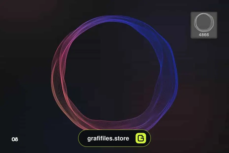 دانلود براش اشکال شناور Floating Mesh Shapes Photoshop Brushes - 16 براش اشکال شناور - 15