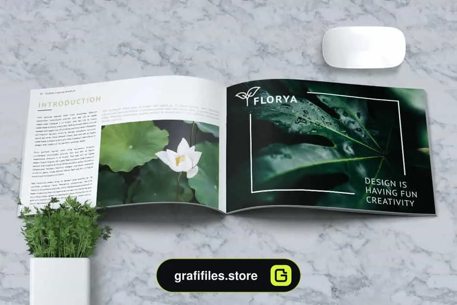قالب ایندیزاین بروشور تجاری FLORYA - Business Brochure