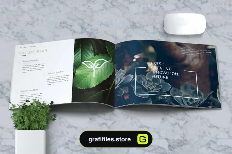 قالب ایندیزاین بروشور تجاری FLORYA - Business Brochure
