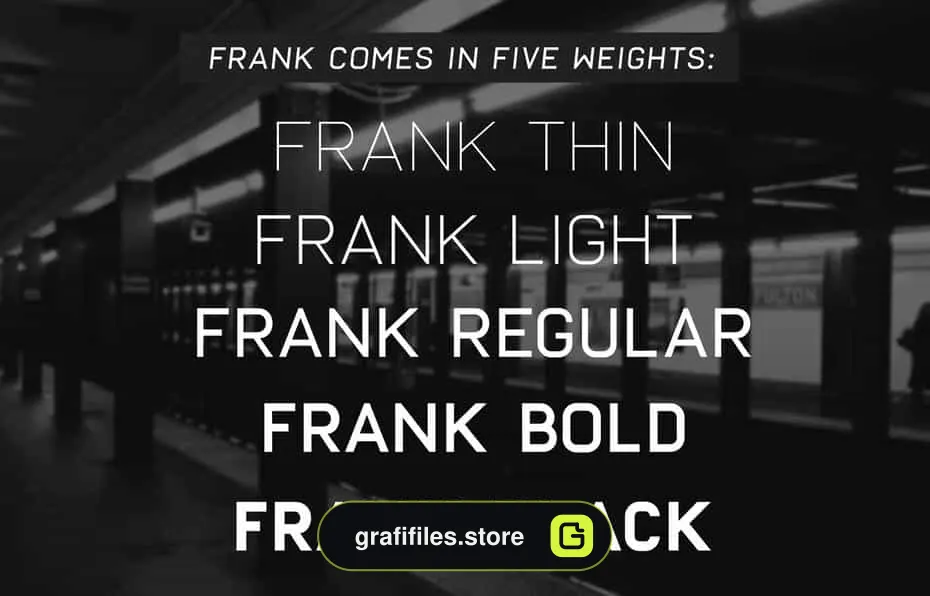 فونت انگلیسی Frank - 5