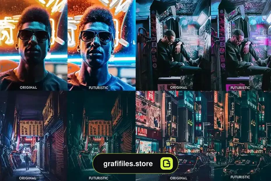دانلود اکشن فتوشاپ ایجاد افکت آینده نگر بر روی تصاویر Futuristic Gen II Photoshop Actions - 2 اکشن فتوشاپ ایجاد افکت آینده نگر بر روی تصاویر - 1