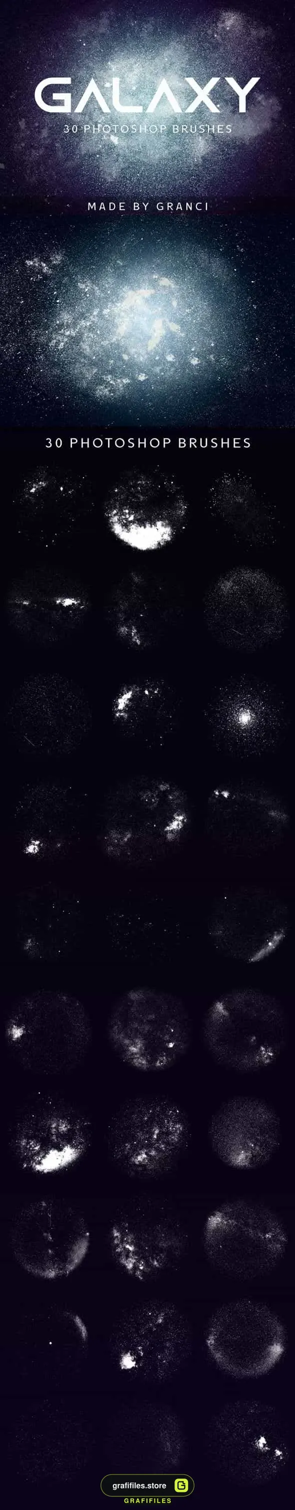 براش کهکشان فتوشاپ Galaxy Photoshop Brushes - 1