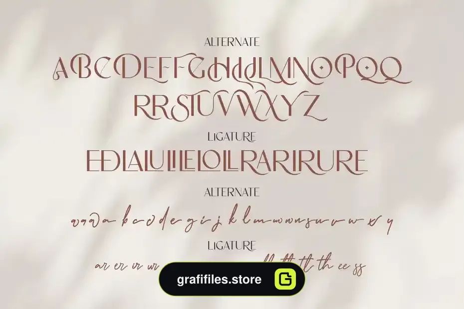 فونت انگلیسی Goodnight London - Font Duo - 7