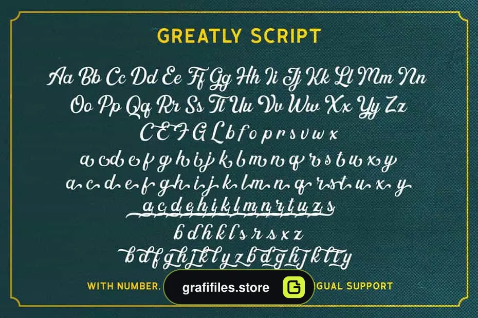 فونت انگلیسی Greatly Font Duo + Logo Templates