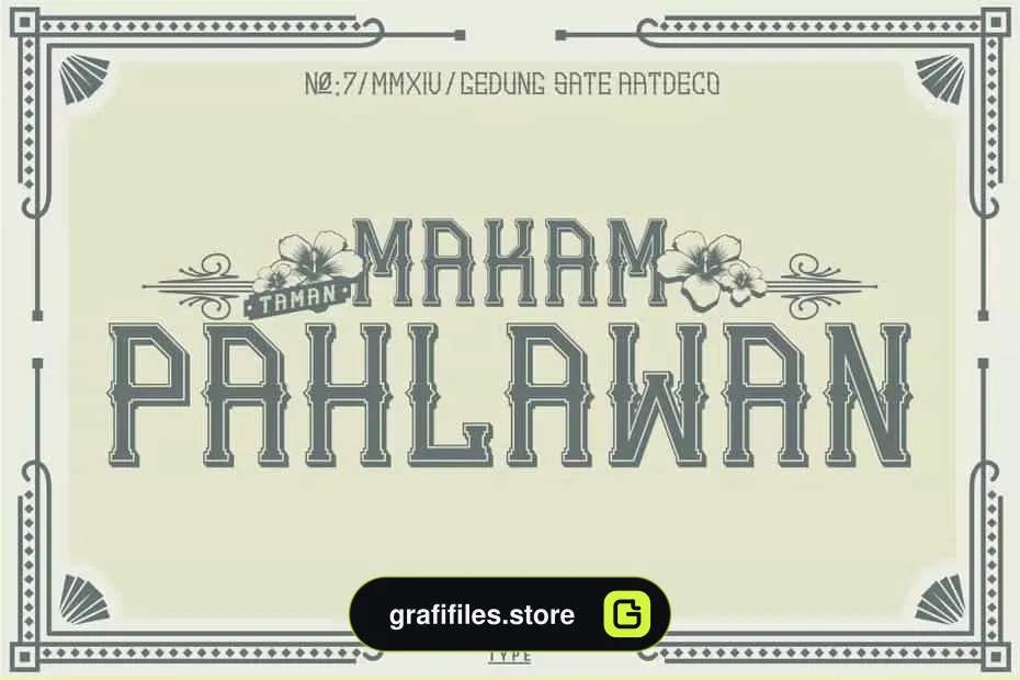 فونت انگلیسی GS.ArtDeco Family Font - 2