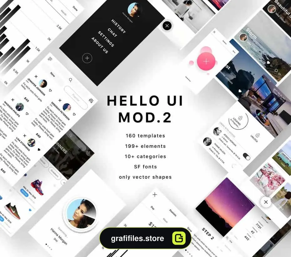 رابط کاربری Hello UI Kit Mod. 2