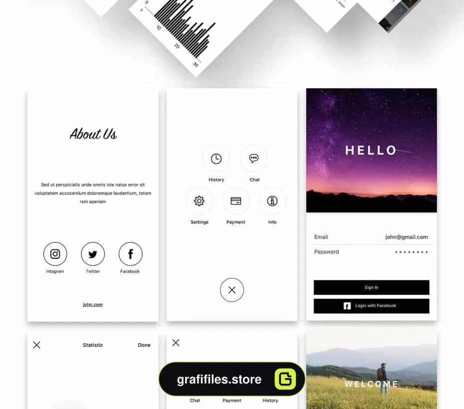 رابط کاربری Hello UI Kit Mod. 2