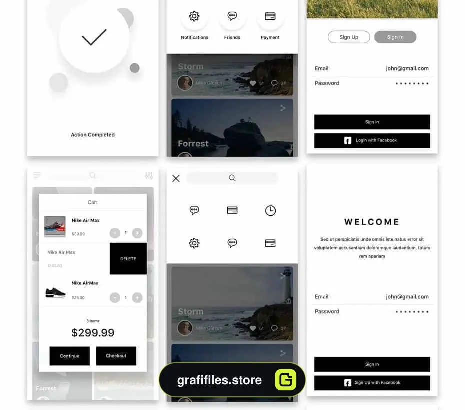 رابط کاربری Hello UI Kit Mod. 2