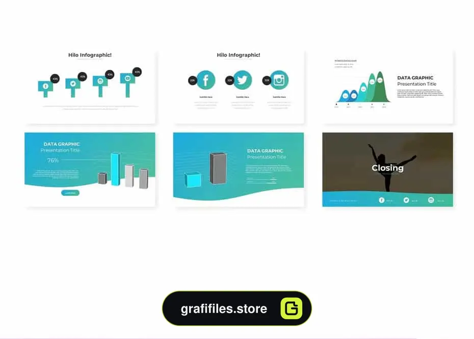 قالب پاورپوینت و گوگل اسلاید Hilo - Google Slides Template