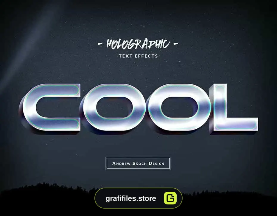 افکت متن هولوکروم Holochrome Text Effects