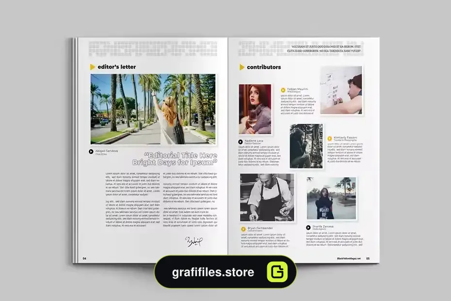 قالب ایندیزاین مجله InDesign Magazine 5 - 23