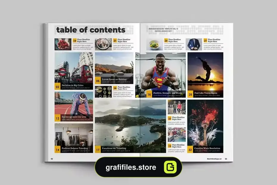 قالب ایندیزاین مجله InDesign Magazine 5 - 25